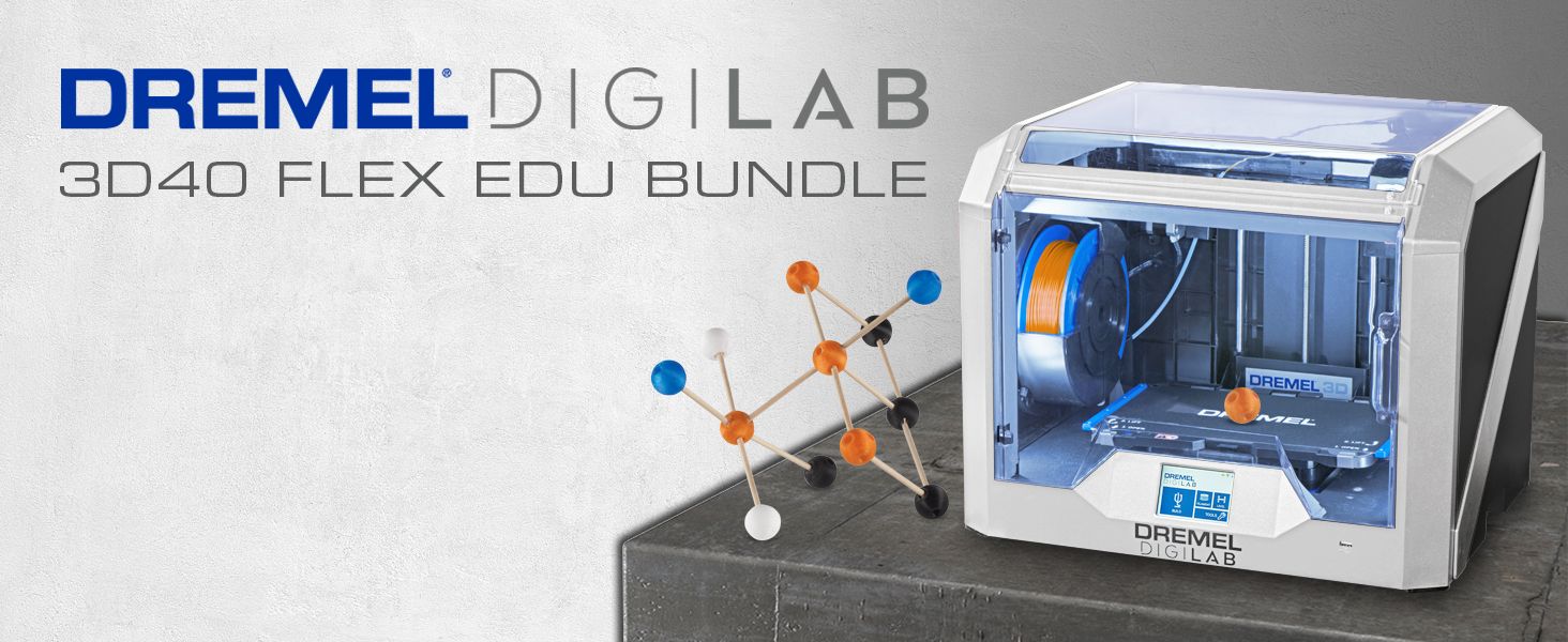 The Dremel DigiLab 3D40-FLX-EDU | 3D Printer Bundle